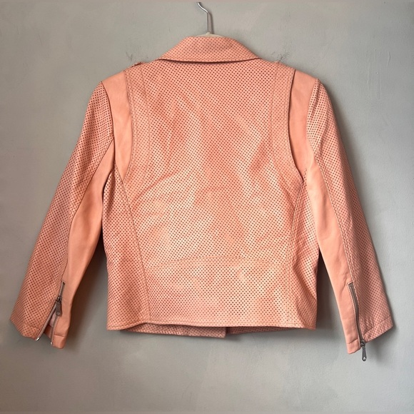 Rebecca Minkoff Cropped Leather Moto Jacket, Size 
Small - Picture 7 of 9